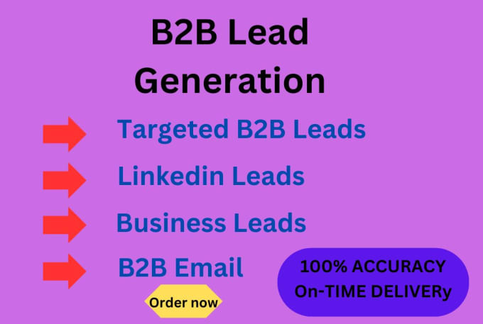 Gig Preview - Do highly targeted b2b lead generation for your business