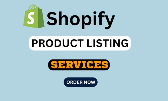 Gig Preview - Do bulk product listing in shopify, upload products in shopify seller central