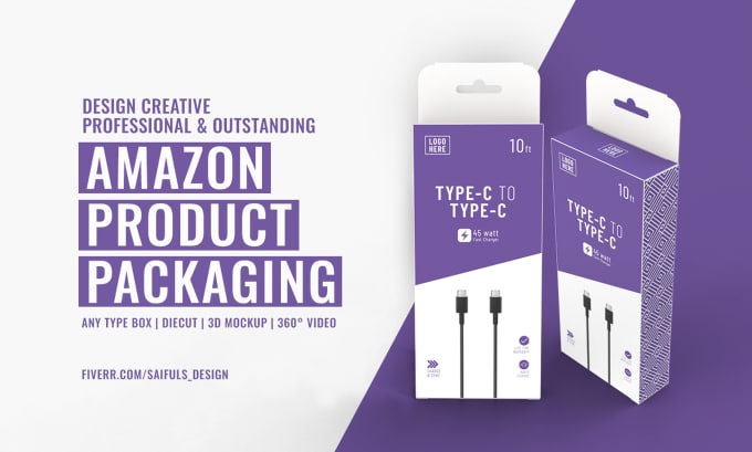 Gig Preview - Do professional amazon product packaging design