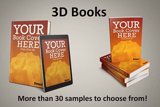 Gig Preview - Convert your flat 2d cover into 2 beautiful 3d books