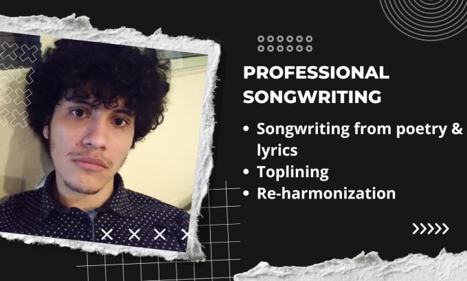 Gig Preview - Be your professional songwriter and topliner