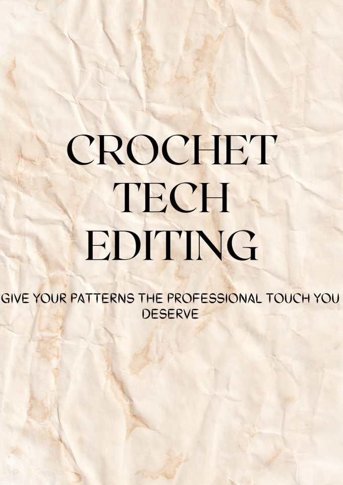 Gig Preview - Tech edit your crochet pattern