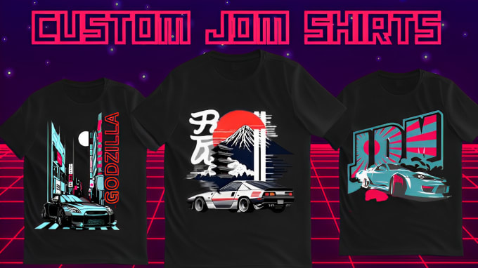 Gig Preview - Create custom jdm car vector illustration for streetwear t shirts