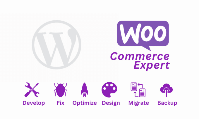 Gig Preview - Be your woo commerce expert develop fix design optimize migrate backup