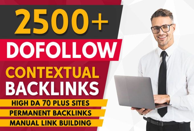 Gig Preview - Do white hat contextual dofollow seo high da backlinks for google ranking