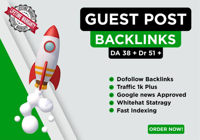 Gig Preview - Do high quality guest post backlnks authority link building