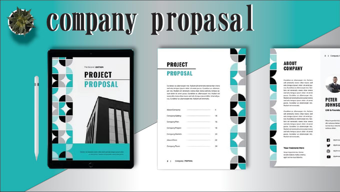 Gig Preview - Design company proposal, newsletter proposal, and vending proposal design