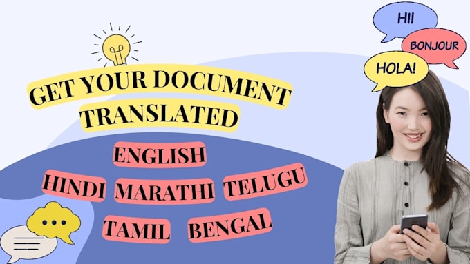 Gig Preview - Translate or transcribe in hindi, marathi, bengali and other indian languages