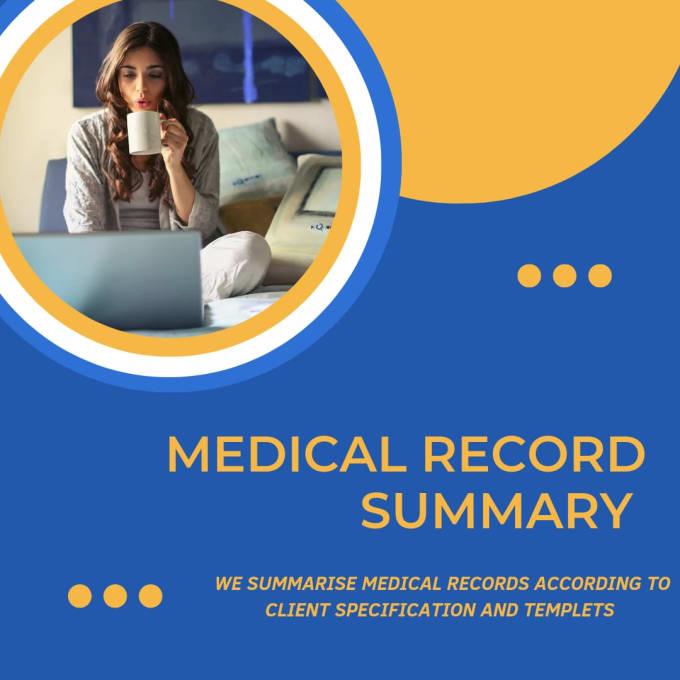 Gig Preview - Be your medical record summarizer for personal injury and workers compensation