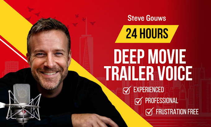 Gig Preview - Record an epic movie trailer or game trailer voiceover today