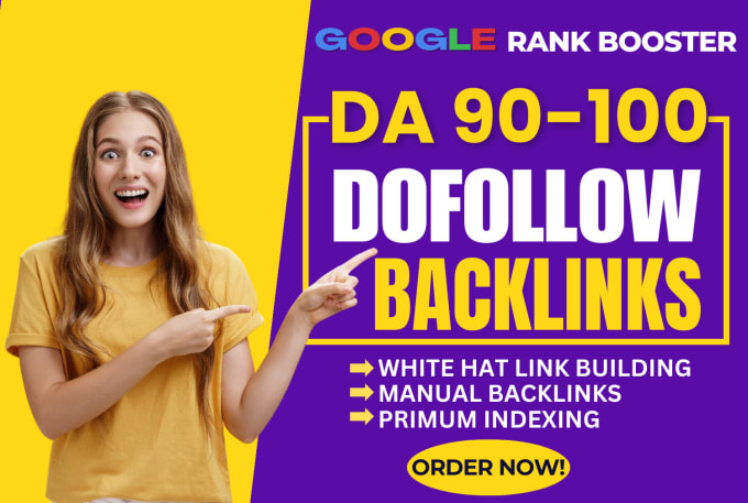 Gig Preview - White hat da 90 high quality dofollow SEO backlinks high da manual link building