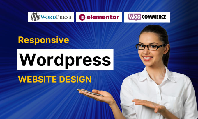 Gig Preview - Do responsive wordpress website design, landing page design, woocommerce expert