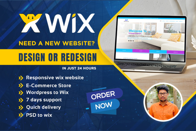 Gig Preview - Do wix website design or wix website redesign wix landing page design