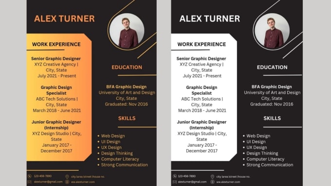 Gig Preview - Design captivating and professional CV or resume