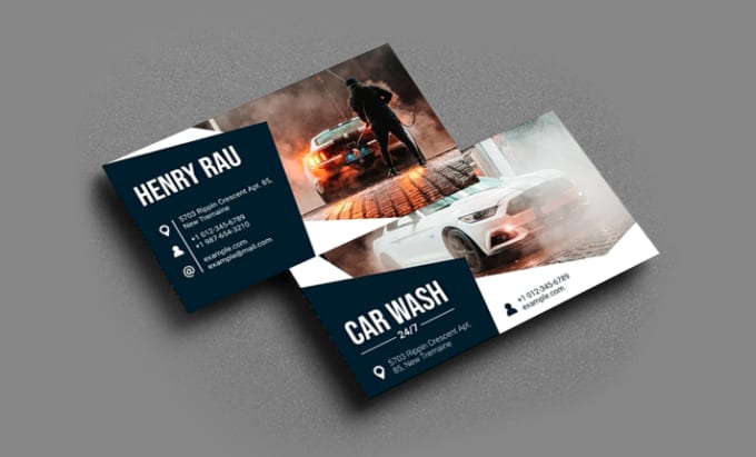 Gig Preview - Design auto repair, car wash, trucking business cards