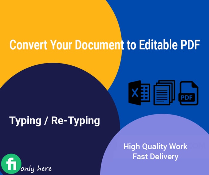 Bestseller - convert your document to an editable, PDF fillable form