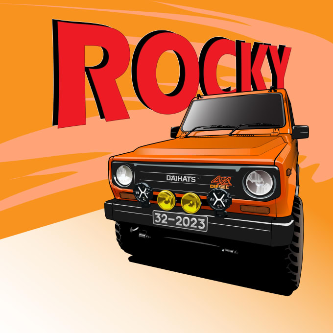 Gig Preview - Professional vector car illustration