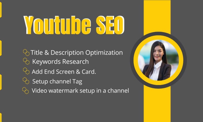 Gig Preview - Do youtube video SEO as your channel manager