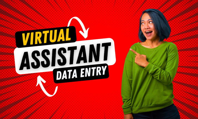 Gig Preview - Be your virtual assistant for data entry, web research