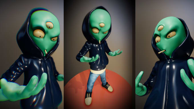 Gig Preview - Sculpt amazing 3d characters for 3d print and rendering