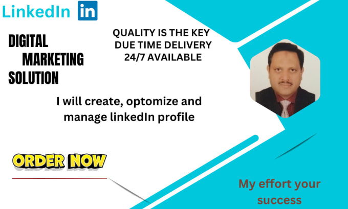 Gig Preview - Create, optimize and manage linkedin profile