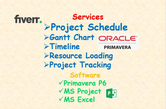 Gig Preview - Create primavera p6, ms project schedule and gantt chart for you