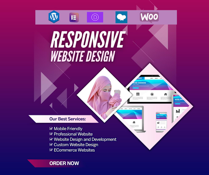 Gig Preview - Design a professional responsive website