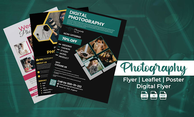 Gig Preview - Design an elegant photography digital flyer poster within 24 hours