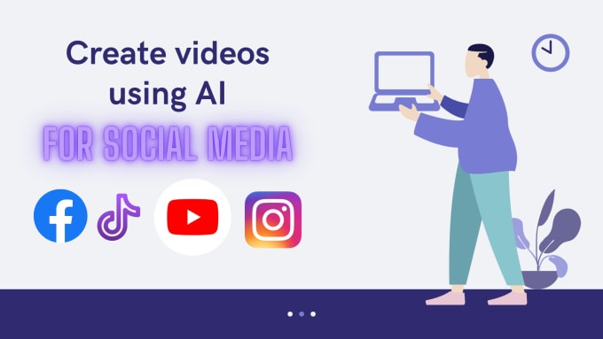 Gig Preview - Be your content creator, create videos and content for social media through ai