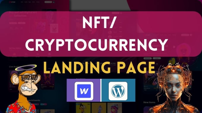 Gig Preview - Create cryptocurrency website, nft landing page, token website, wix, wordpress