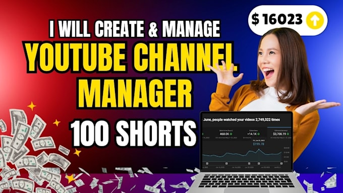 Gig Preview - Create youtube shorts channel with yt shorts or edite viral shorts