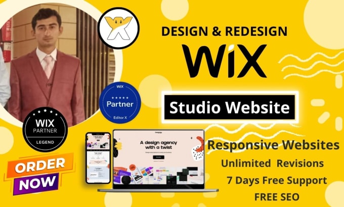 Gig Preview - Design and redesign website on wix studio, wix studio SEO, wix editor x, wix