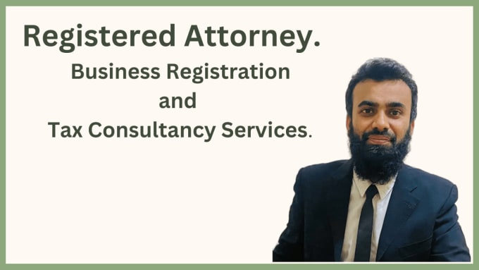 Gig Preview - Be providing business registration and tax  consultancy services