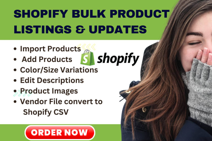 Gig Preview - Edit vendor file into shopify store CSV to import or upload products