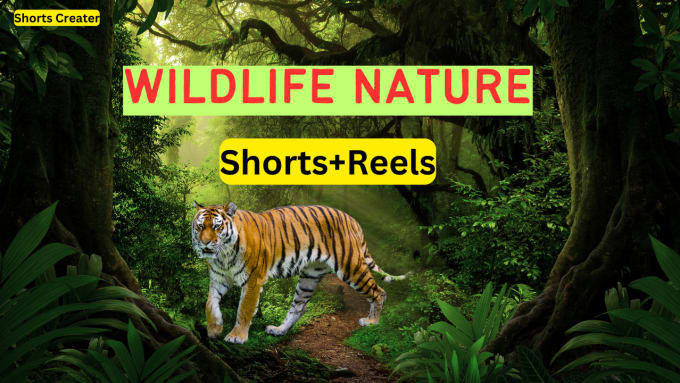 Gig Preview - Create copyright free wildlife nature shorts for tiktok creativity program