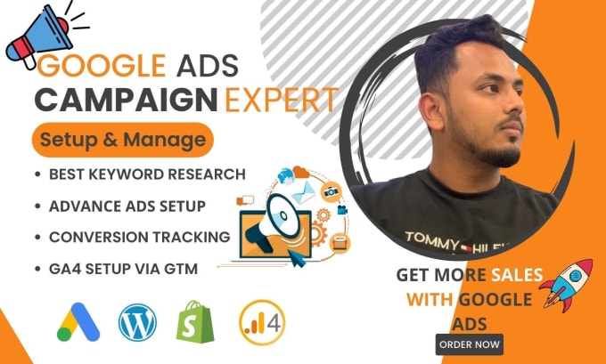 Gig Preview - Setup and audit google ads adwords PPC campaign as an ad specialist