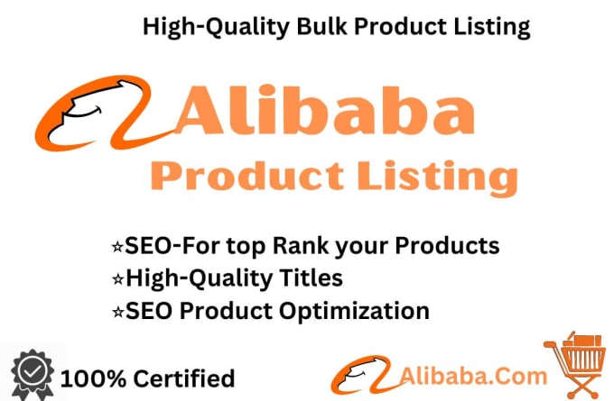 Gig Preview - Do bulk products posting on alibaba, with SEO title keywords