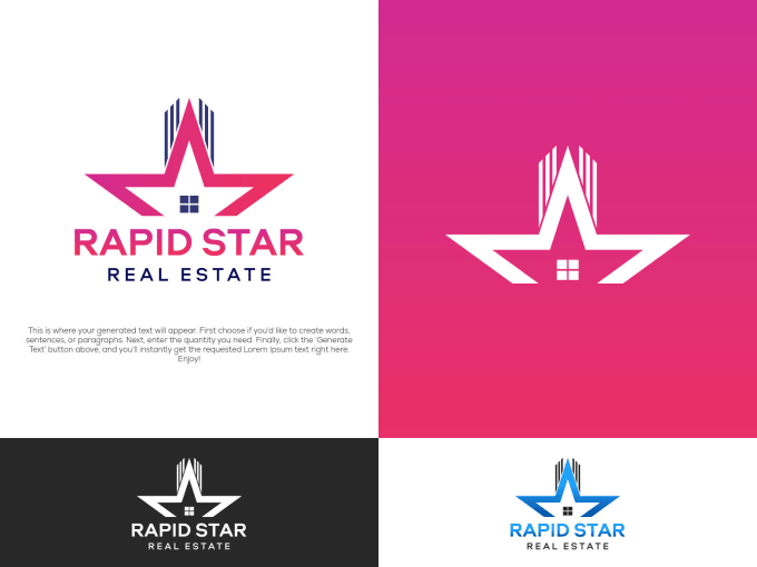 Gig Preview - Creative, real estate, modern, and minimal logo design