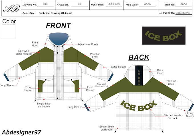 Gig Preview - Create fashion apparel techpack ,and clothing flat designs