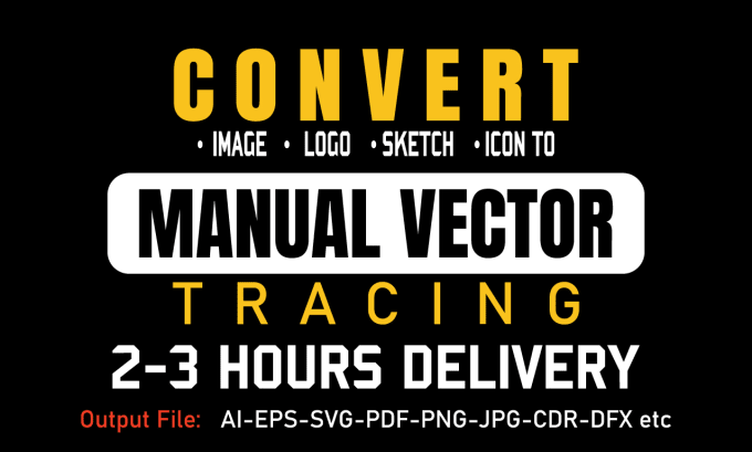 Gig Preview - Convert to vector or vectorize your logo quickly