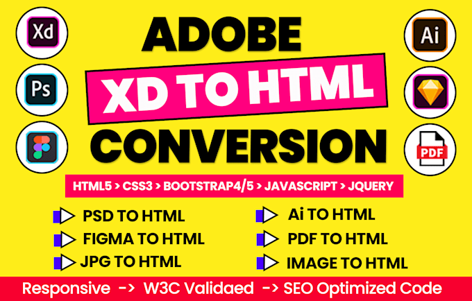 12 Best freelance jpg to html converters for hire in January 2025