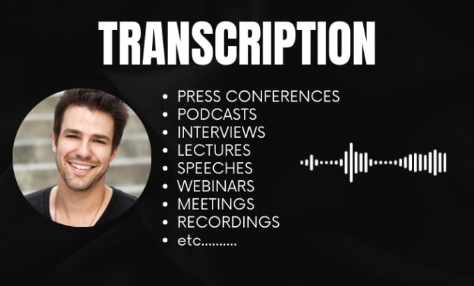 Gig Preview - Transcribe audio and video within 24 hours