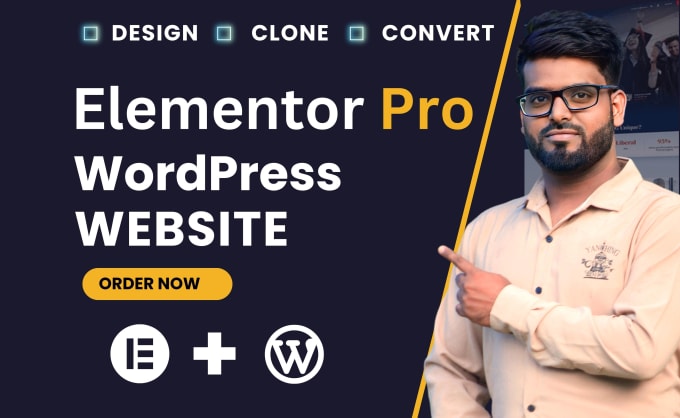 Gig Preview - Design wordpress website with elementor pro landing page or elementor website