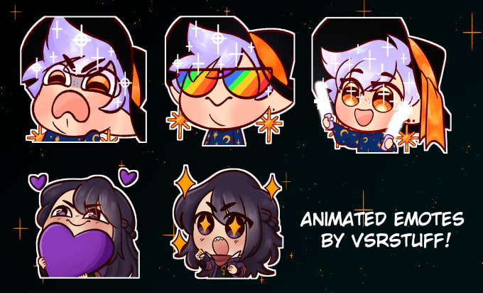 Gig Preview - Make cute animated emotes for you