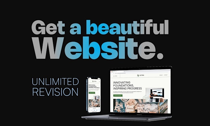 Gig Preview - Design a beautiful wordpress website for you