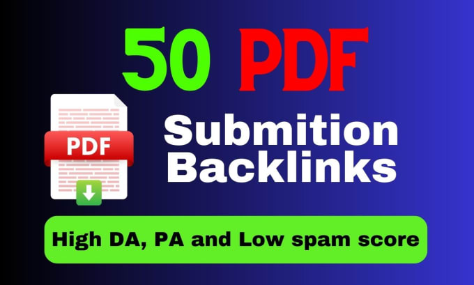 Gig Preview - Do 50 PDF submissions on top high da, pa site