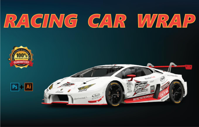 Gig Preview - Do modern racing car wrap, livery car wrap, rally car wrap