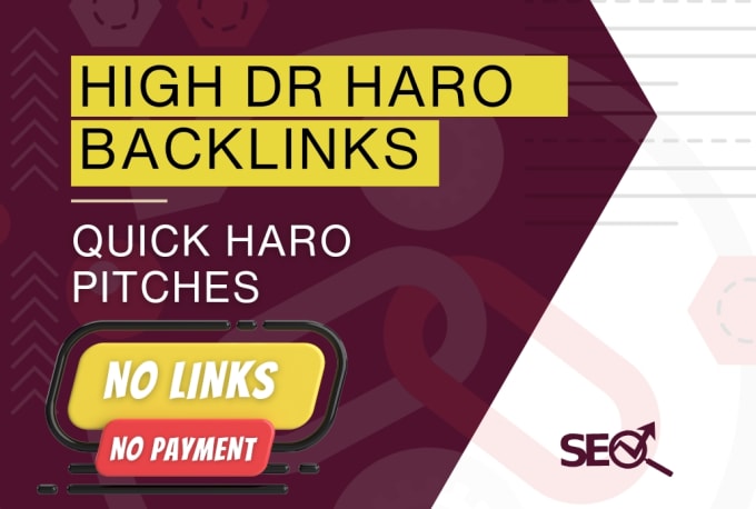 Gig Preview - Provide you haro backlinks by manual pitches