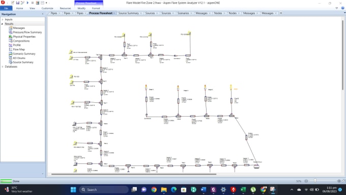 Gig Preview - Do flare network sizing using aspen flare