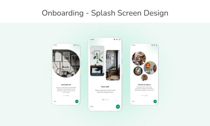 Gig Preview - Do animated onboarding design onboarding app and splash screen